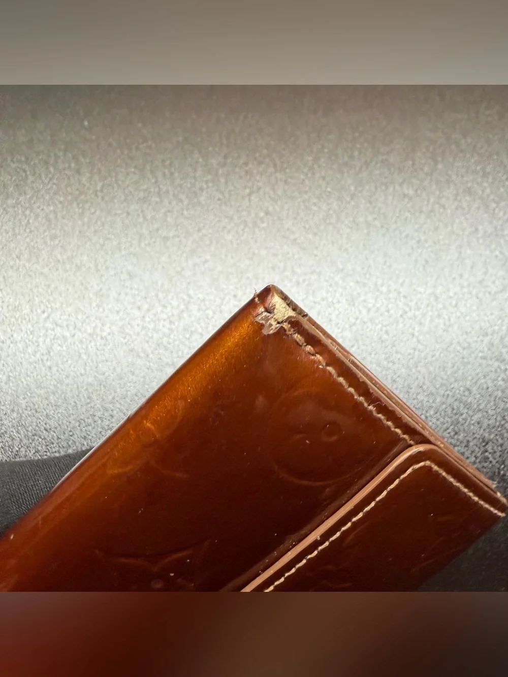 Louis Vuitton Bronze Vernis Compact Wallet